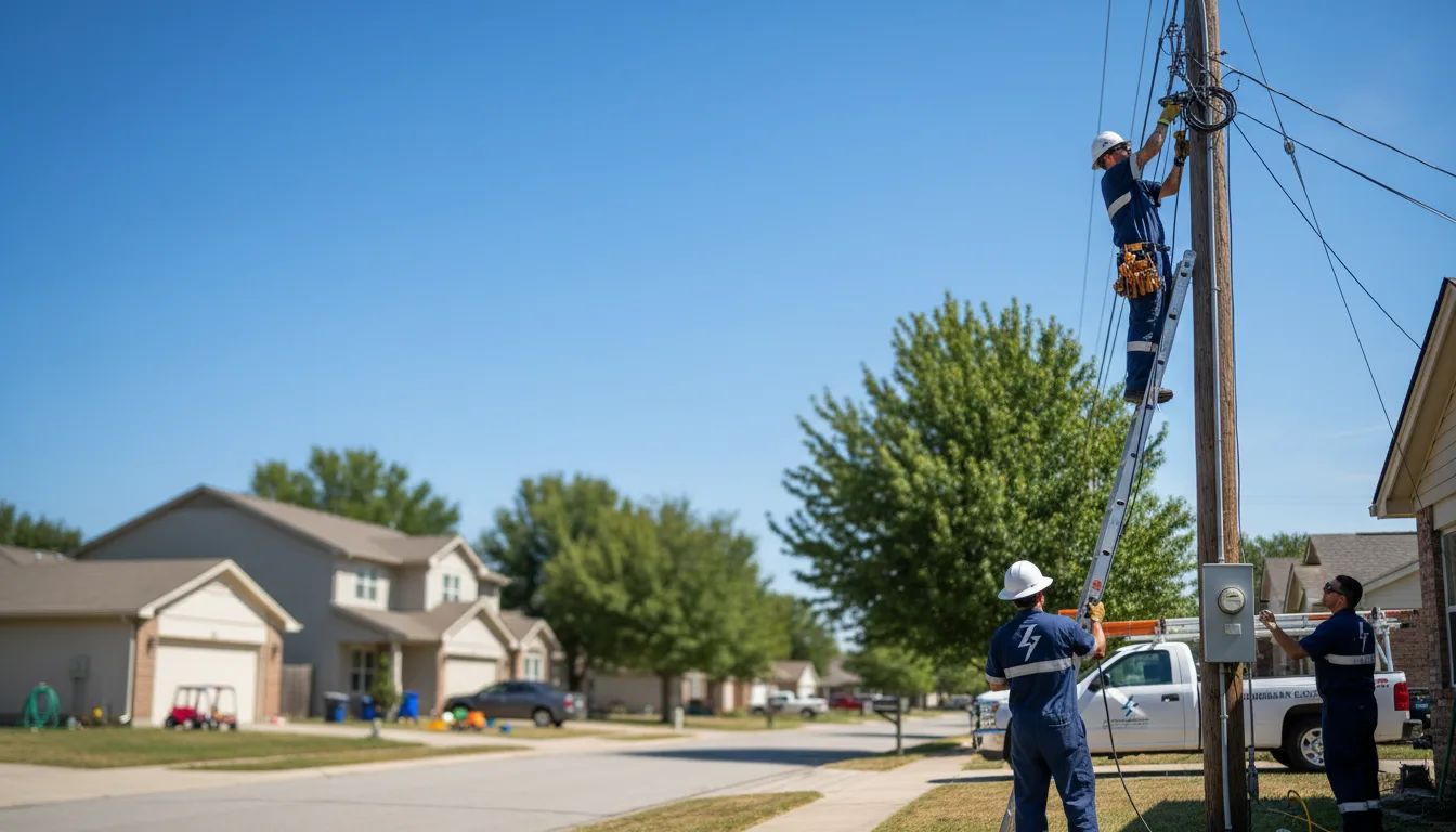 Residential electrician providing installation services in Dowell, IL